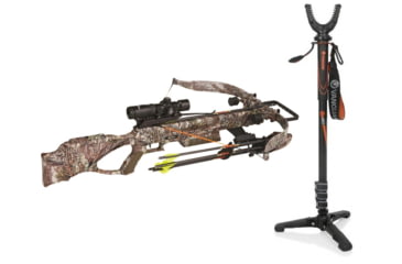Image of Excalibur Crossbow Matrix 380 Crossbow, w/Tact-Zone Scope RT Xtra, 3800 W/ Vanguard Veo Shooting Stick
