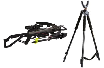 Image of Excalibur Crossbow Micro 335 Crossbow, w/Dead-Zone Scope Nightmare, 3930 W/ Vanguard Quest Tripod