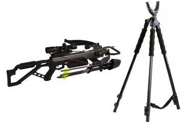 Image of Excalibur Crossbow Micro 335 Crossbow, w/Dead-Zone Scope RT Xtra, 3330 W/ Vanguard Quest Tripod