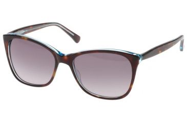 Image of Exces Dani Sunglasses, Female, Dark Tortoise-Light Blue/Grey Gradient Lenses, 56-17-135 Dani-179