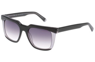 Image of Exces Riley Sunglasses, Women's, Black-Grey Crystal, 51-19-145, EXRILEY104