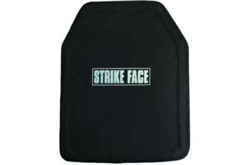 Image of ExecDefense USA Level IV Hard Armor Plate, Stand Alone, Shooters Cut Plate, Front, Black, 10x12, E-4HSF