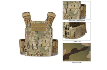Image of ExecDefense USA Tactical Plate Carrier, Multicam, Extra Large, PC-MC01-XL