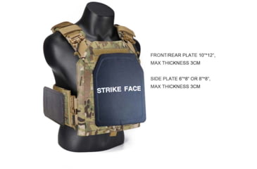 Image of ExecDefense USA Tactical Plate Carrier, Multicam, Extra Large, PC-MC01-XL