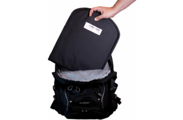 Image of ExecDefense USA Bulletproof Backpack Insert, Black, Standard Size, 10in x 12in, BB-01-S