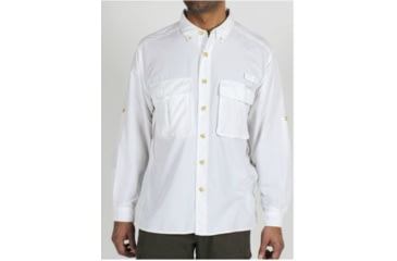Image of ExOfficio Air Strip Lite Long Sleeve Clearance - Men's - White S