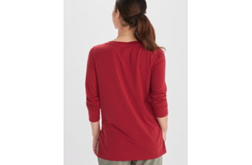 Image of ExOfficio BA Wanderlux Long Sleeve Crew - Womens, Rhubarb, L, E12445-20109-Rhubarb-L