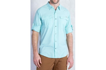 Image of ExOfficio Bugs Away Halo Long Sleeve Shirt - Men's-X-Large-Beach Glass