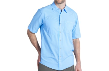 Image of ExOfficio Corsico Short Sleeve Shirt - Men's -Lt Lapis-X-Large