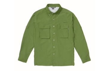 Image of ExOfficio Demo, Air Strip Long Sleeve - Mens, Alpine Green, Medium, 1001-2035-AG-M-DM