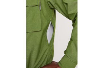 Image of ExOfficio Demo, Air Strip Long Sleeve - Mens, Alpine Green, Medium, 1001-2035-AG-M-DM