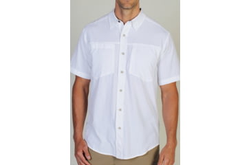 Image of Geotrekr Short Sleeve Shirt - Mens -White-XX-Large