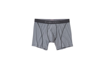 Image of ExOfficio Give-N-Go 2.0 6in Sport Boxer Brief - Mens, Steel Onyx/Black, 2XL, 12413448-9182-2XL