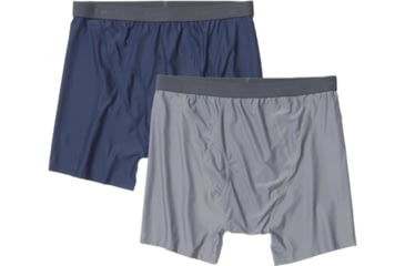 Image of ExOfficio Give-N-Go 2.0 Boxer Brief 2Pk - Mens, Navy/Steel Onyx, Small, 12416713-5424-S