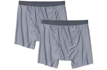 Image of ExOfficio Give-N-Go 2.0 Boxer Brief 2Pk - Mens, Steel Onyx, Large, 1241-6695-9352-L