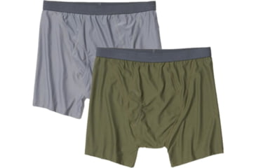 Image of ExOfficio Give-N-Go 2.0 Boxer Brief 2Pk - Mens, Steel Onyx/Nori, Extra Large, 12416713-23077-XL