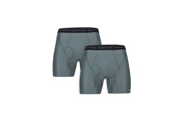Image of ExOfficio Give-N-Go Boxer Brief 2-Pack Mens, Charcoal, S, 12412338-9600-S