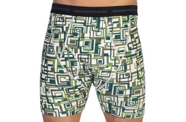 Image of ExOfficio Give-N-Go Printed Boxer Brief - Men's-Hiland/Geo-Medium