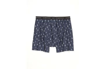 Image of ExOfficio Give-N-Go Printed Boxer Brief, Navy Fish &amp; Hook, Extra Large, 12452345-7022-XL