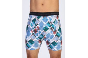 Image of ExOfficio Give-N-Go Printed Boxer Brief-Riviera/Diamond-Large