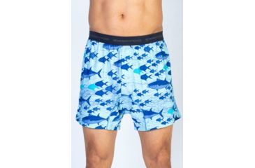 Image of Give-N-Go Printed Boxer - Mens -Riviera/Fish-Large