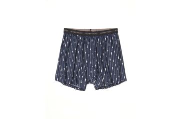 Image of ExOfficio Give-N-Go Printed Boxer - Mens, Navy Fish &amp; Hook, Large, 12452346-7022-L