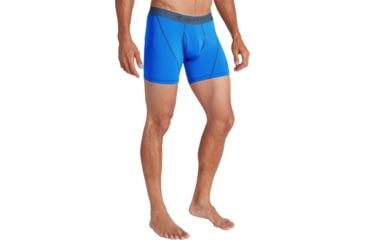 Image of ExOfficio Give-N-Go Sport 2.0 Boxer Brief - Mens, 6in, Lagoon/Steel Blue, Extra Large, 12416718-23292-XL