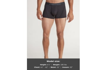 Image of ExOfficio Give-N-Go Sport 2.0 Boxer Brief - Mens, Black/Black, Extra Large, 3 in, 1241-3447-9141-XL