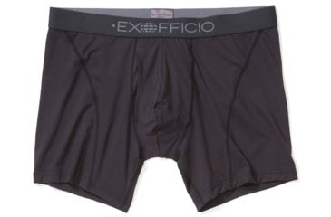 Image of ExOfficio Give-N-Go Sport 2.0 Boxer Brief - Mens, Black/Black, Small, 6 in, 1241-3448-9141-S
