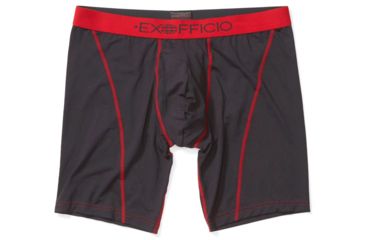 Image of ExOfficio Give-N-Go Sport 2.0 Boxer Brief - Mens, Black/Scarlet Sage, Medium, 9 in, 1241-3449-9116-M