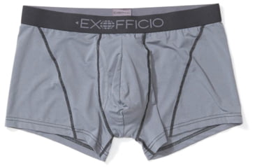 Image of ExOfficio Give-N-Go Sport 2.0 Boxer Brief - Mens, Steel Onyx/Black, Small, 3 in, 1241-3447-9182-S