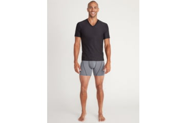 Image of ExOfficio Give-N-Go Sport 2.0 Boxer Brief - Mens, Steel Onyx/Black, Medium, 6 in, 1241-3448-9182-M