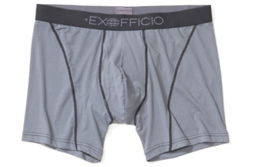 Image of ExOfficio Give-N-Go Sport 2.0 Boxer Brief - Mens, Steel Onyx/Black, Medium, 6 in, 1241-3448-9182-M