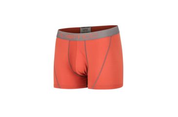 Image of ExOfficio Give-N-Go Sport Mesh 3 Inch Boxer Brief, Retro Red/Slate, S, 12412458-3176-S