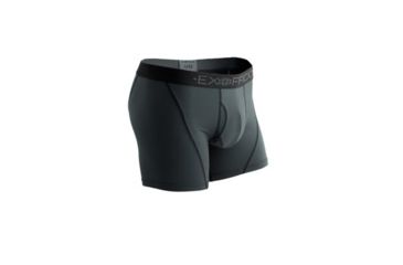 Image of ExOfficio Give-N-Go Sport Mesh 6 Inch Boxer Brief Men's, Phantom, 2XL 1241-2336-9712-2XL
