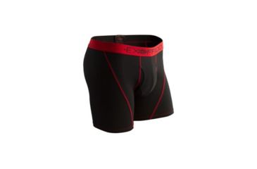 Image of ExOfficio Give-N-Go Sport Mesh 6 Inch Boxer Brief Men's, Black, 2XL 12412336-9999_2XL
