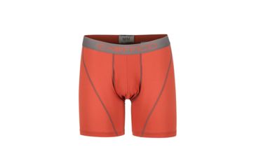 Image of ExOfficio Give-N-Go Sport Mesh 6 Inch Boxer Brief, Retro Red/Slate, L, 12412336-3176-L