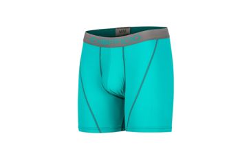 Image of ExOfficio Give-N-Go Sport Mesh 6in Boxer Brief - Mens, Deep Jade/Slate, Medium, 12412336-6010-M
