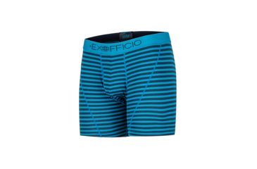 Image of ExOfficio Give-N-Go Sport Mesh 6in Boxer Brief - Mens, Navy Double Stripe, Small, 12453043-5628-S