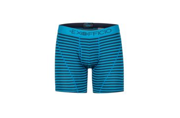 Image of ExOfficio Give-N-Go Sport Mesh 6in Boxer Brief - Mens, Navy Double Stripe, Small, 12453043-5628-S