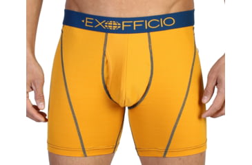 Image of ExOfficio Give-N-Go Sport Mesh Boxer Brief - Men's-Solar-6 in-Small