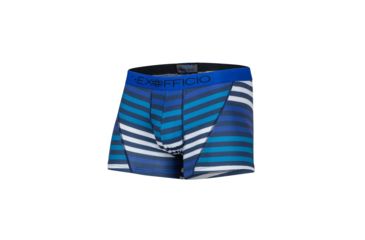 Image of ExOfficio Give-N-Go Sport Mesh Print 3 Inch Boxer Brief Mens, Navy Large Stripe, XL, 12453041-7324-XL
