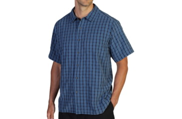 Image of ExOfficio Mundi Jacquard Short Sleeve Shirt - Men's -Malibu-Medium
