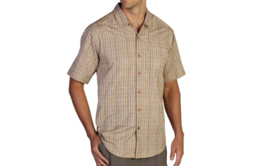 Image of ExOfficio Mundi Jacquard Short Sleeve Shirt - Men's -Spice-XX-Large