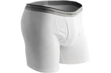 Image of ExOfficio Sol Cool Boxer Brief - Men's-White-Large