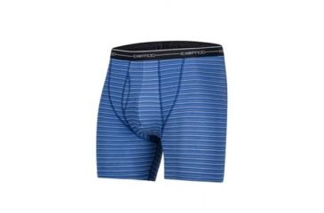 Image of ExOfficio Sol Cool Print Boxer Brief Mens, Admiral G Stripe, L, 12452893-7314-L