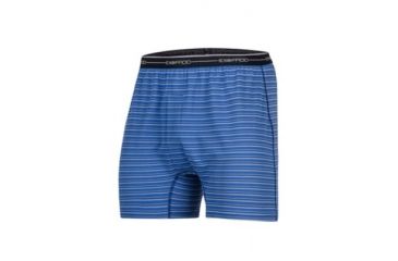Image of ExOfficio Sol Cool Print Boxer Mens, Admiral G Stripe, M, 12452895-7314-M