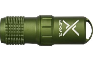 Image of Exotac MATCHCAP XL Survival Match Case with Strikers, Olive Drab ET1200OD