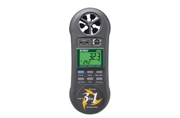 Image of Extech Instruments 3-In-1 Hygro-Thermo Anemometer, 45160
