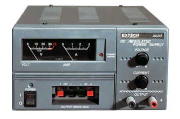 Image of Extech Instruments Dc Power Supply, Analog 110/220Vac, 382203